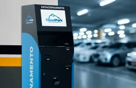 totem de autopagamento para estacionamento