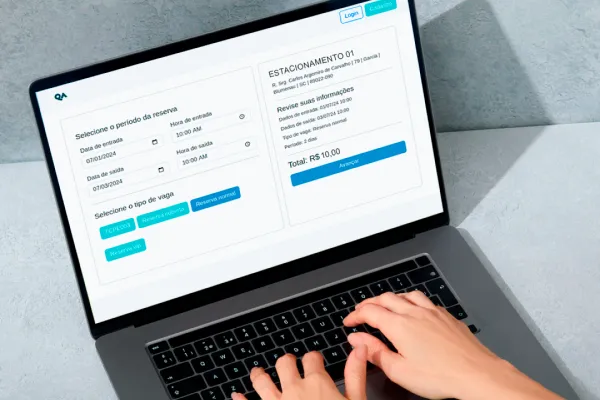 Efetuando a reserva de vaga de estacionamento online com a CloudPark.