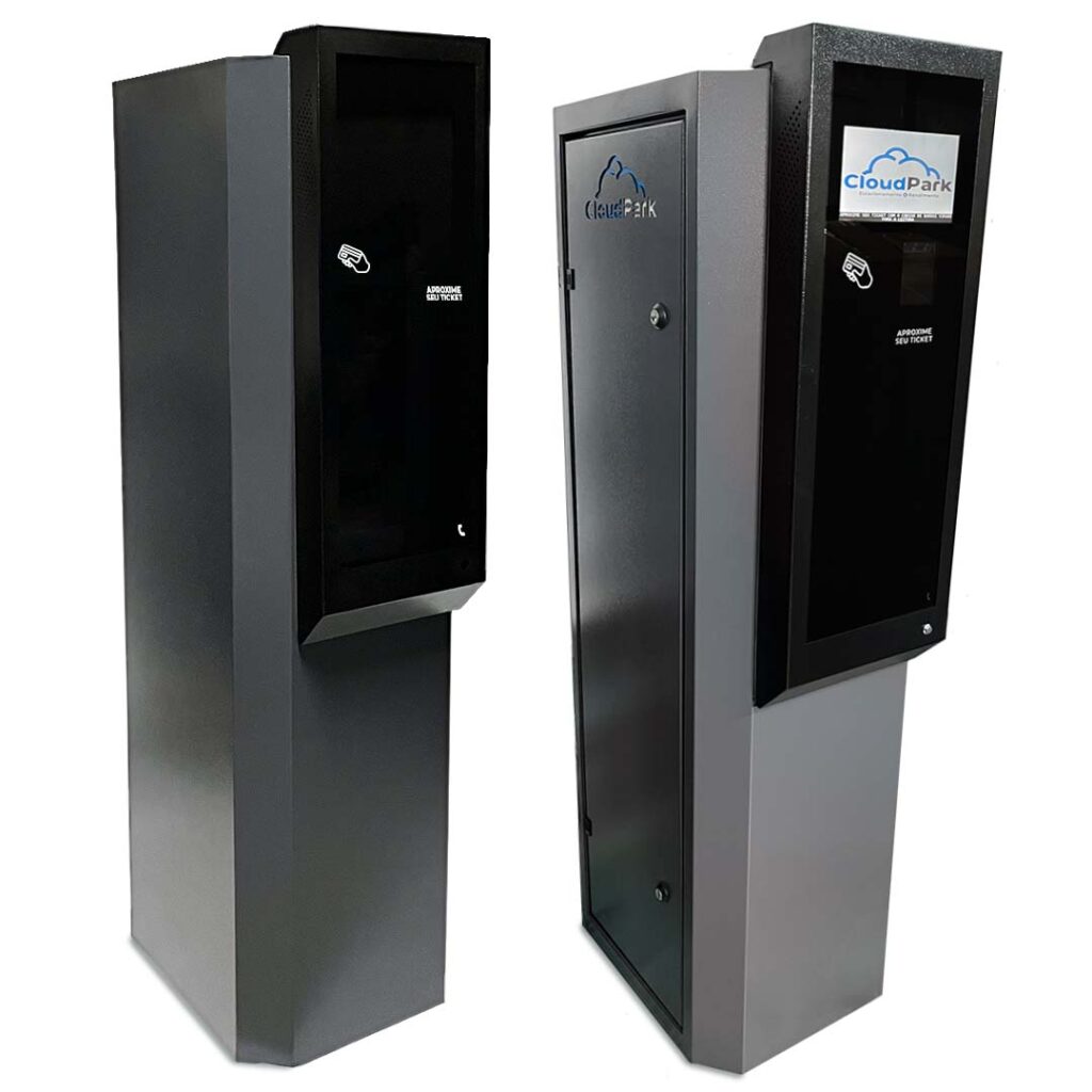 Totens de estacionamento de entrada e saída da Linha Fast.