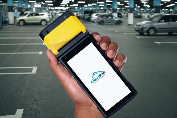 Maquininha de estacionamento.