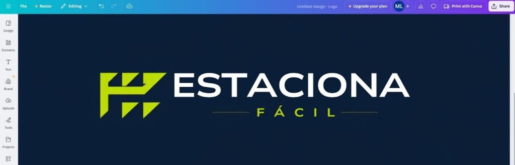 Como criar um logotipo para estacionamento