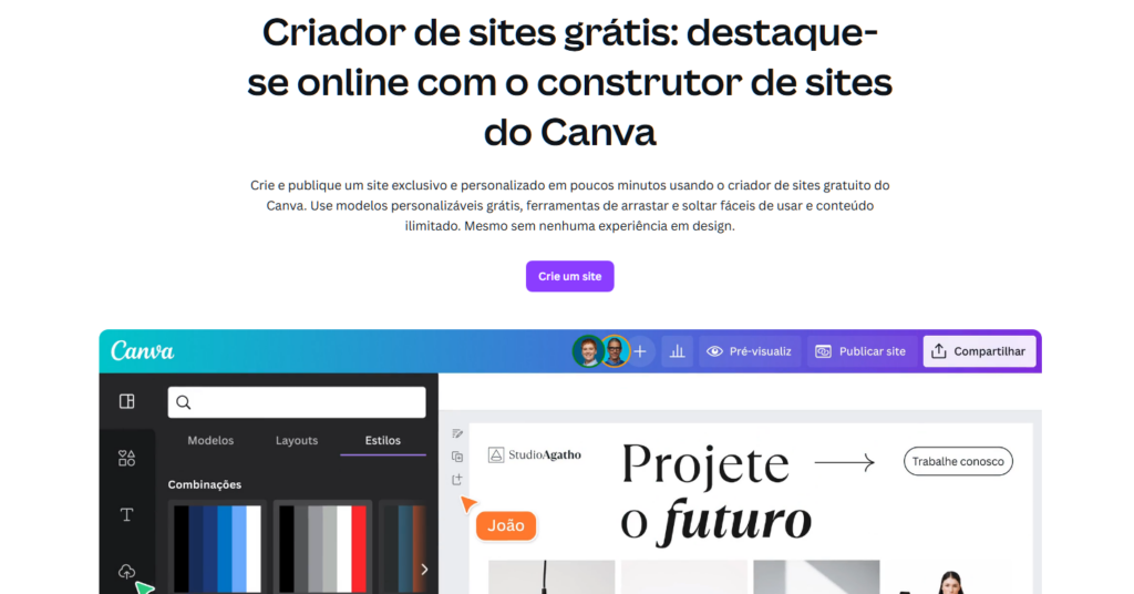 canva para estacionamento 