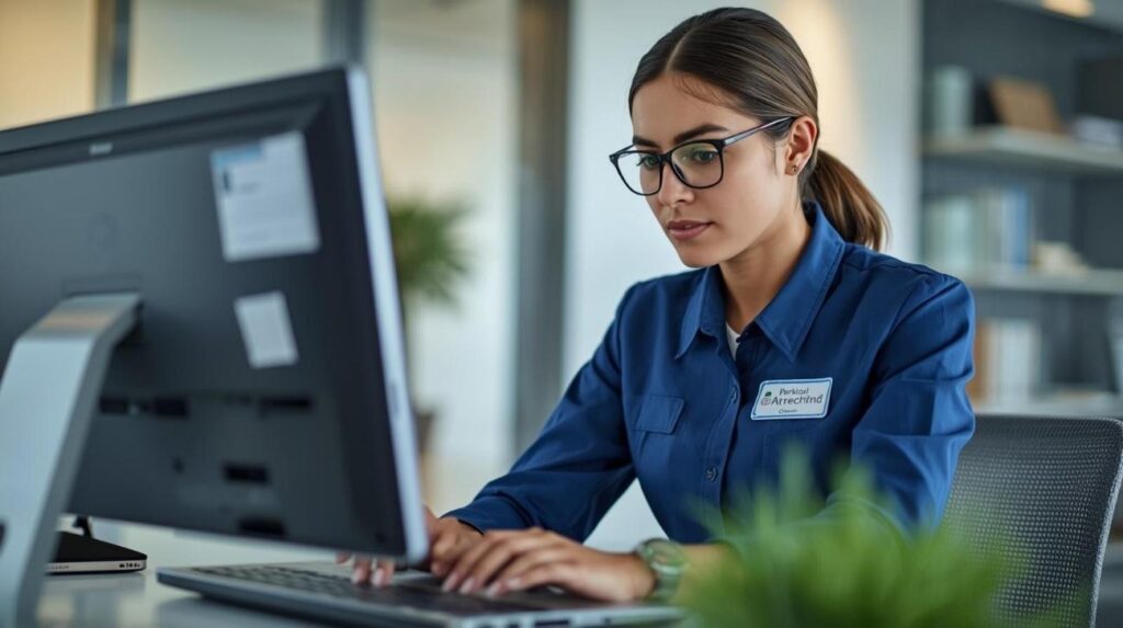 Manter um registro de entradas e saídas de estacionamento.