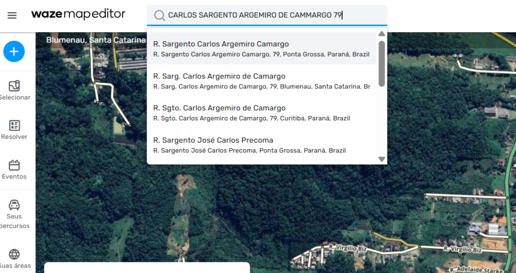  Pesquise o endereço do seu estacionamento