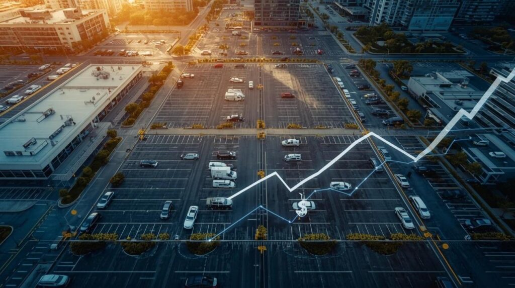 Dificuldades para rentabilizar o pátio do estacionamento