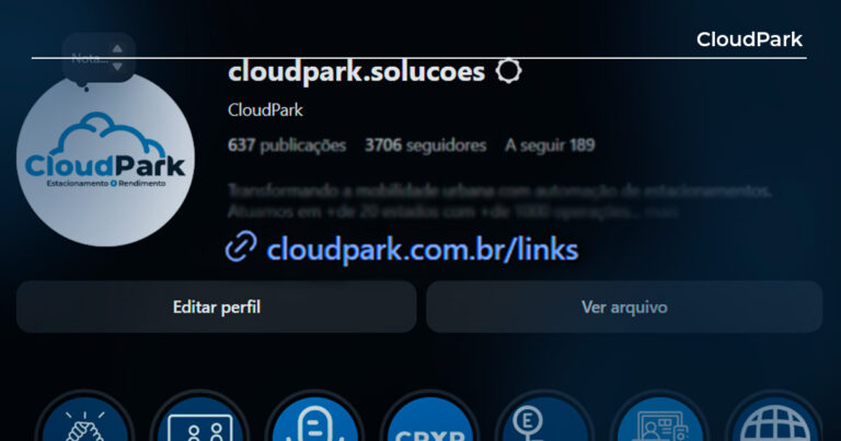 Como criar um link na bio para seu estacionamento?