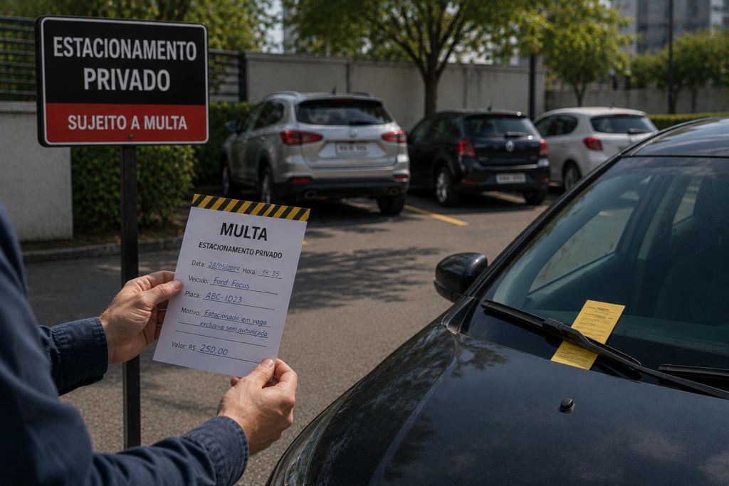 Multa em estacionamento privado é uma dúvida mais comum do que parece