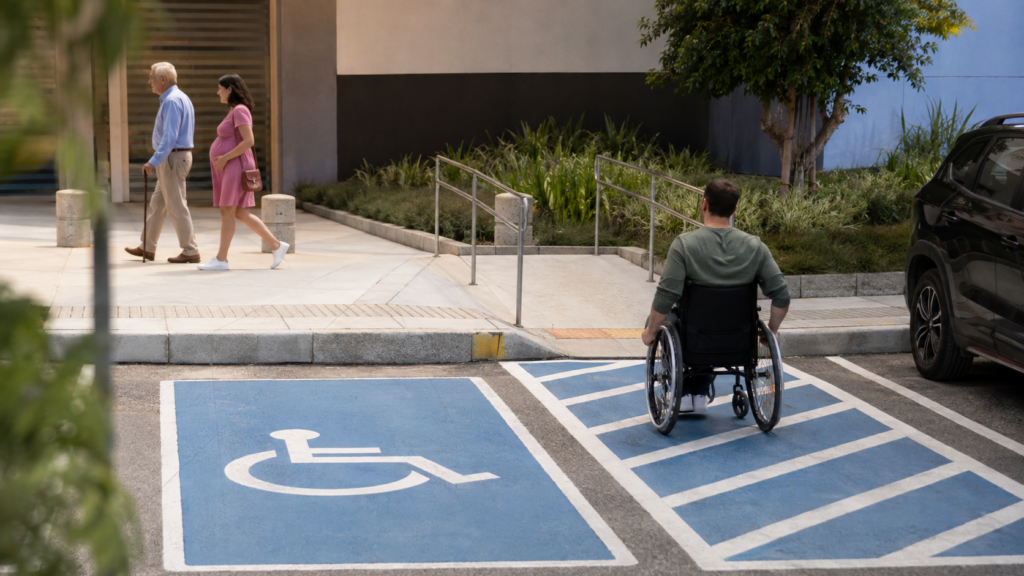 Acessibilidade em estacionamento vai além das vagas reservadas
