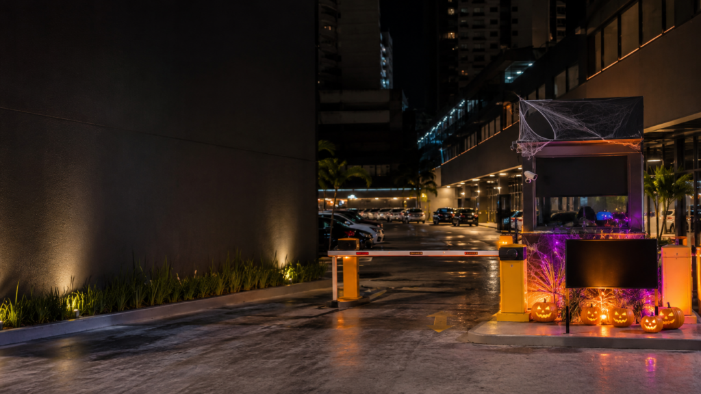 Por que aproveitar o Halloween no estacionamento?
